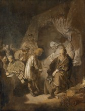 Joseph relating his dreams to his parents and brothers, 1633. Artist: Rembrandt van Rhijn (1606-1669)