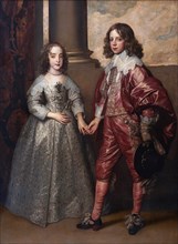 William II, Prince of Orange, and his Bride, Mary Henrietta Stuart, First third of 17th cen.. Artist: Dyck, Sir Anthony van (1599-1641)