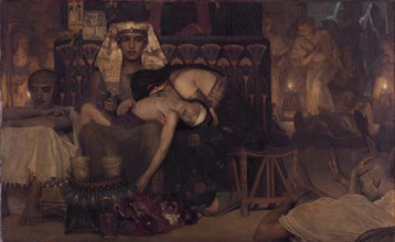 Death of the Pharaoh's Firstborn Son, 1872. Artist: Alma-Tadema, Sir Lawrence (1836-1912)