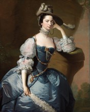 Portrait of Margaret, Lady Oxenden, c. 1755. Artist: Hudson, Thomas (1701-1779)