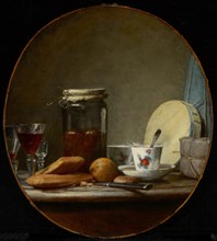 Jar of Apricots, 1758. Artist: Chardin, Jean-Baptiste Siméon (1699-1779)