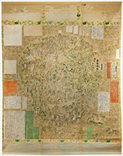 Buddhist map of the world, Early 18th cen.. Artist: Anonymous master