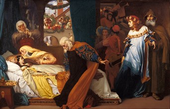 The feigned death of Juliet, 1856-1858. Artist: Leighton, Frederic, 1st Baron Leighton (1830-1896)