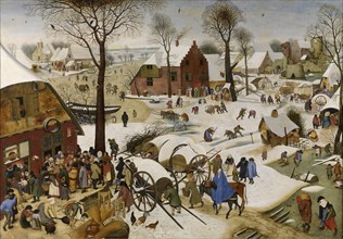 The Census at Bethlehem (The Numbering at Bethlehem), First third of 17th cen.. Artist: Brueghel, Pieter, the Younger (1564-1638)