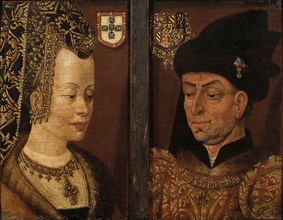 Portraits of Philip the Good and Isabella of Portugal, 16th century. Artist: Netherlandish master