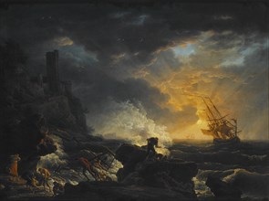 Shipwreck, Second Half of the 18th cen.. Artist: Vernet, Claude Joseph (1714-1789)