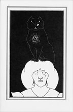 Illustration for the story The black cat by Edgar Allan Poe, 1894-1895. Artist: Beardsley, Aubrey (1872?1898)