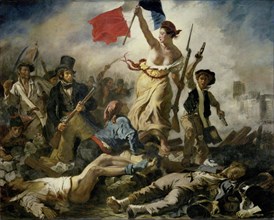 Liberty Leading the People, 1830. Artist: Delacroix, Eugène (1798-1863)