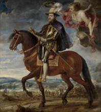 Portrait of Philip II (1527-1598) on Horseback, 1628. Artist: Rubens, Pieter Paul (1577-1640)