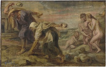 Deucalion and Pyrrha, ca 1636. Artist: Rubens, Pieter Paul (1577-1640)