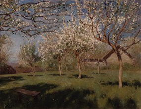 Apple trees blooming. Artist: Levitan, Isaak Ilyich (1860-1900)