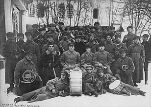 Concert band of the Solovki prison camp Artist: Anonymous