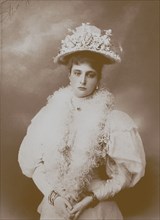 Portrait of Empress Alexandra Fyodorovna, the wife of Tsar Nicholas II of Russia  (1872-1918) Artist: Anonymous