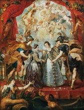 The Exchange of the Princesses at the Spanish Border. (The Marie de' Medici Cycle). Artist: Rubens, Pieter Paul (1577-1640)