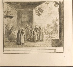 Court Oath Ceremony (Illustration from Travels to the Great Duke of Muscovy and the King of Persia Artist: Rothgiesser, Christian Lorenzen (?-1659)