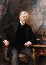 Portrait of Gustave Eiffel (1832-1923). Artist: Morot, Aimé Nicolas (1850-1913)