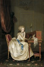 Portrait of Marie Louise of Savoy (1749-1792), Princess of Lamballe. Artist: Hickel, Anton (1745-1798)