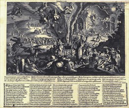 The Witches' Sabbat. Artist: Merian, Matthäus, the Elder (1593-1650)