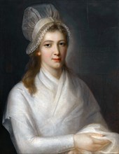 Portrait of Charlotte Corday (1768-1793). Artist: Hauer, Jean-Jacques (Johann Jakob) (1751-1829)