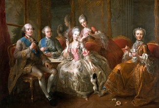 The Cup of Chocolate (The Penthièvre family). Artist: Charpentier, Jean-Baptiste (1728-1806)