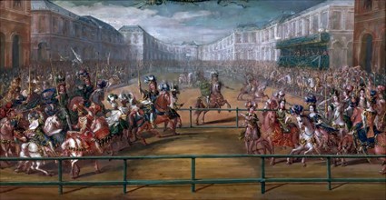Le pompeux Carrousel des Galantes Amazones des Quatre Parties du monde. Artist: Martin, Jean-Baptiste (1659-1735)