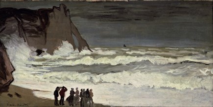 Grosse mer à Etretat. Artist: Monet, Claude (1840-1926)