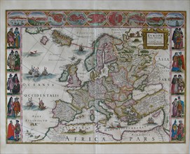 Europe Map (From: Atlas Maior). Artist: Blaeu, Joan (1596-1673)