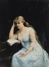 Young Woman Reading. Artist: Bashkirtseva, Maria Konstantinovna (1860-1884)
