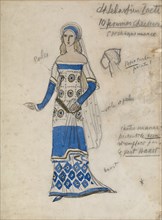Costume design for the play The Martyrdom of St. Sebastian by Gabriele D'Annuzio. Artist: Bakst, Léon (1866-1924)