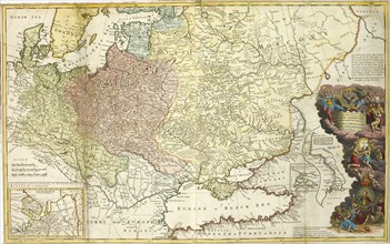 Map of Muscovy. Artist: Moll, Herman (1654-1732)