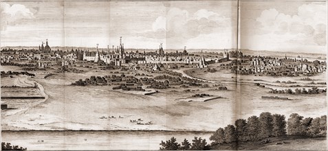 Moscow (From: Voyages par la Moscovie, en Perse, et aux Index orientales). Artist: Bruijn, Cornelis de (1652-1727)