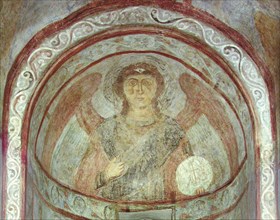 Saint Michael the Archangel. Artist: Ancient Russian frescos