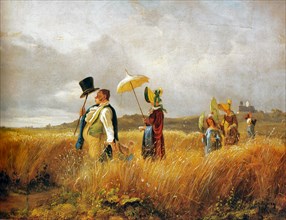 Sunday Stroll. Artist: Spitzweg, Carl (1808-1885)