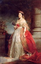 Mathilde Laetitia Wilhelmine Bonaparte, Princesse Française (1820-1904). Artist: Dubufe, Édouard Louis (1819-1883)