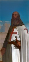 Jacques de Molay, Grand Master of the Knights Templar. Artist: Amaury-Duval, Eugène Emmanuel (1808-1885)