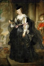 Hélène Fourment with a Carriage. Artist: Rubens, Pieter Paul (1577-1640)