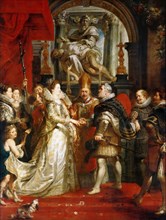The Wedding by Proxy of Marie de' Medici to King Henry IV (The Marie de' Medici Cycle). Artist: Rubens, Pieter Paul (1577-1640)
