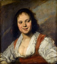 Gypsy Girl (La Bohémienne). Artist: Hals, Frans I (1581-1666)