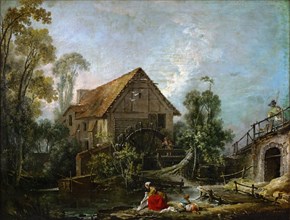 The Mill. Artist: Boucher, François (1703-1770)
