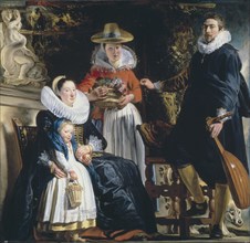The Painter's Family. Artist: Jordaens, Jacob (1593-1678)