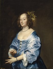 Portrait of Mary (née Ruthven), Lady van Dyck. Artist: Dyck, Sir Anthony van (1599-1641)
