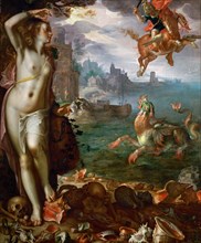 Perseus Freeing Andromeda. Artist: Wtewael, Joachim (1566-1638)