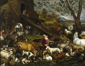 The Animals Board Noah's Ark. Artist: Bassano, Jacopo, il vecchio (ca. 1510-1592)