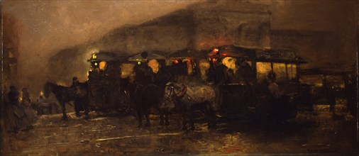 Evening at Square. Artist: Breitner, George Hendrik (1857-1923)