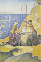Women at the well (Femmes au puits). Artist: Signac, Paul (1863-1935)
