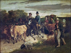 The Peasants of Flagey Returning from the Fair. Artist: Courbet, Gustave (1819-1877)