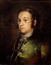 Self-Portrait with Glasses. Artist: Goya, Francisco, de (1746-1828)