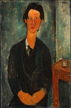 Portrait of Chaïm Soutine (1893-1943). Artist: Modigliani, Amedeo (1884-1920)