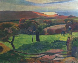 Landscape in Brittany. Artist: Gauguin, Paul Eugéne Henri (1848-1903)