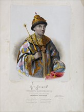 Portrait of the Tsar Feodor (Theodore) III Alexeevich of Russia (1661-1682). Artist: Borel, Pyotr Fyodorovich (1829-1898)
